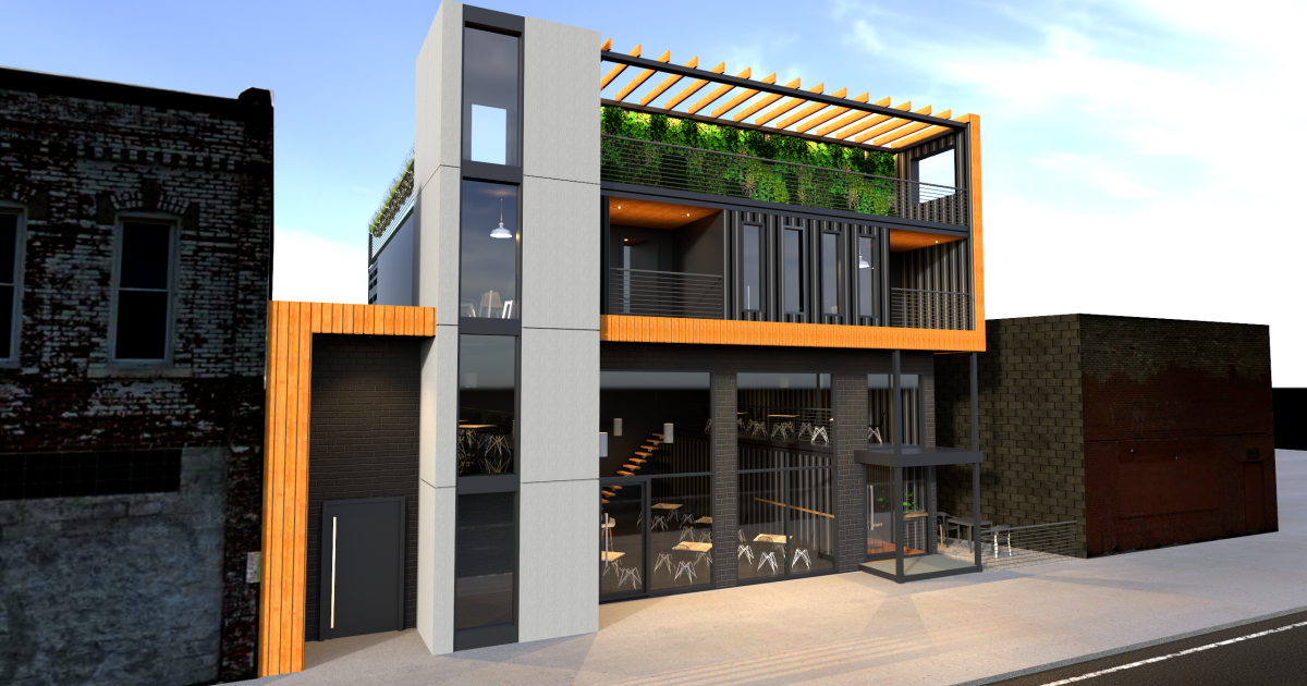 New shipping container development, SteelHaus Detroit, underway in